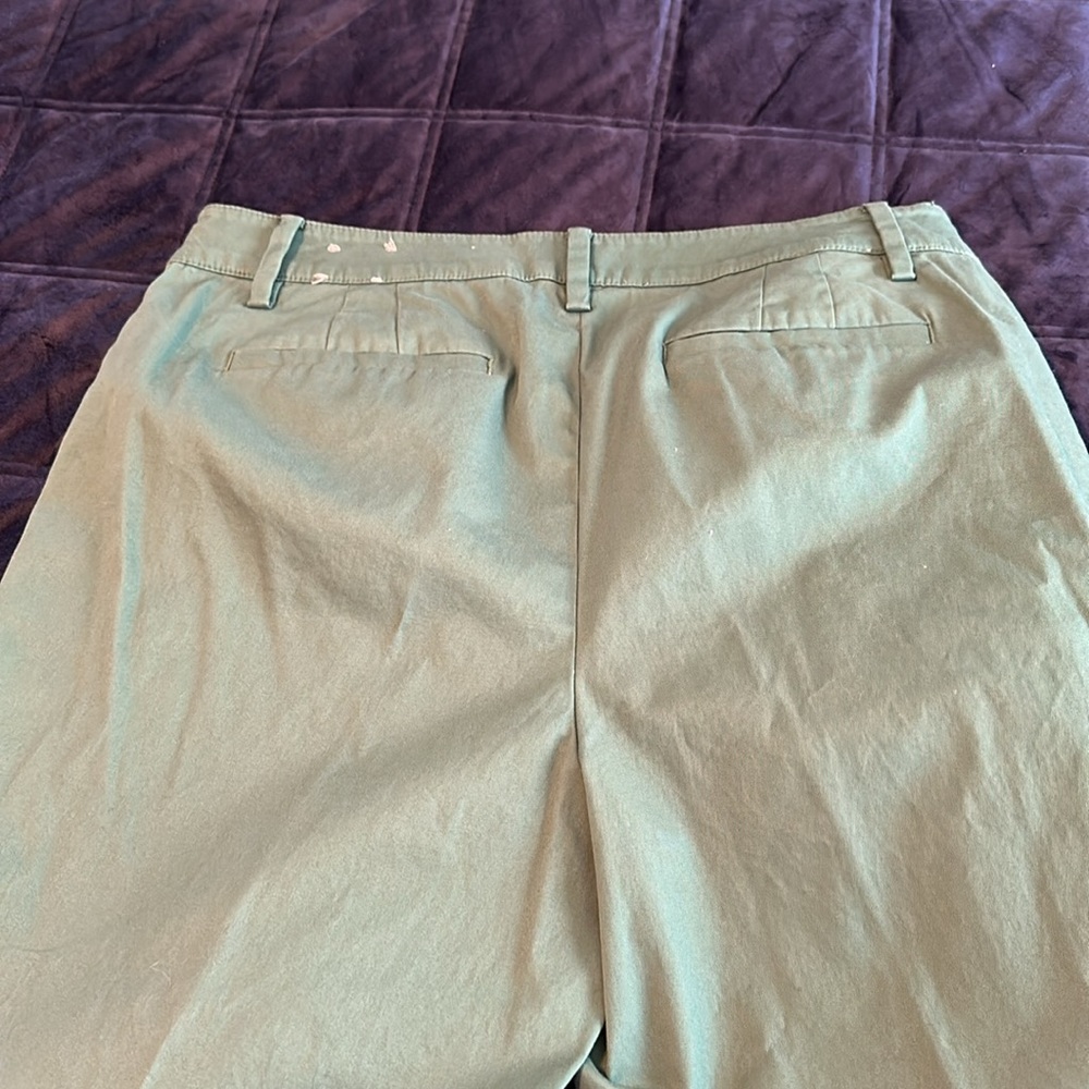 Talbots Perfect Crop Green Chinos - Picture 7 of 7